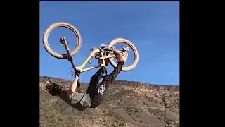Extreme meditation: Backflip dirt jump crash with Peaceful Soothing Instrumental Music