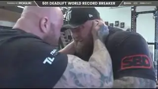 NEW WORLD RECORD - 501KG DEADLIFT FROM HAFTHOR BJORNSSON
