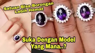 Kecubung Ungu Deep Purple Super Perak Handmade For Ladies #amethyst #gemstone #crystals