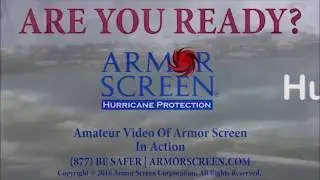Armor Screen Hurricane Protection In Action