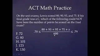 ACT Math Practice 1