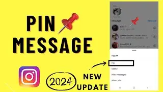 How to Pin Instagram Message 2024 | Pin Instagram DM new update