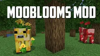 I ADDED the Moobloom into Minecraft! (Moobloom Mod)