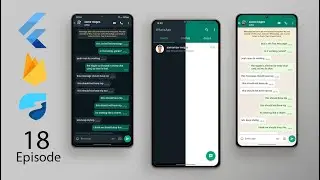 WhatsApp Clone Flutter 3.3 Tutorial | EPISODE 18 | Chat Page UI & Basic Text Chat Functionality