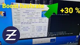 Майнинг на процессоре. Xeon 2678v3 hashrate  zephyr .