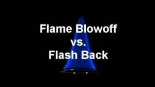Premixed Flame Blowoff vs Flash Back in Slow Motion