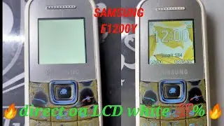 🔥SAMSUNG E1200Y direct on LCD white💯% solution 🔥 2022