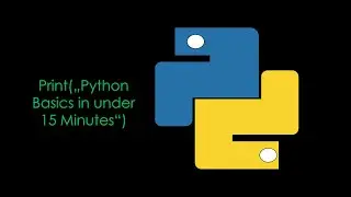 Quick PYTHON Tutorial for BEGINNERS |