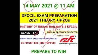 History of Indian Railways and DFCCIL/executive operations and bd/dfccil 2021/dfccil preparation2021