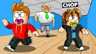 ROBLOX CHOP AND FROSTY ESCAPE ROBY'S DAYCARE PARKOUR