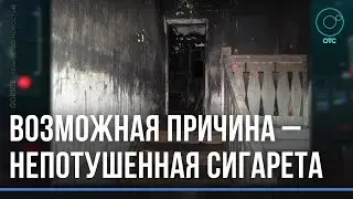 Ночной пожар в бараке стоил жизни мужчине в посёлке Листвянский