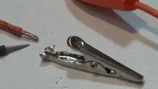 Improving Test Leads or Clip Leads by Soldering the Wire to the Alligator Clip