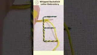 DIY Whipped Stitch Lettering Tutorial For Beginners  
