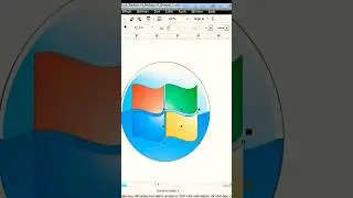 windows start icon create in Corel Draw 