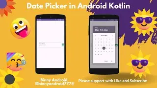 Simple Date Picker in Android Kotlin in Hindi/Urdu