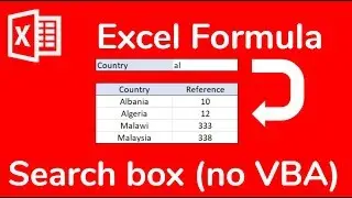 Excel template: Build GOOGLE in Excel, no VBA! (search box template) - Doctor Excel 