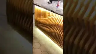 Барная стойка 3d. Изготовлена в столярной мастерской Братьев Лещановых в Москве