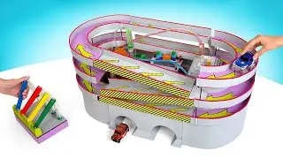 Bricolage d'une autoroute à trois niveaux pour voitures 🏎