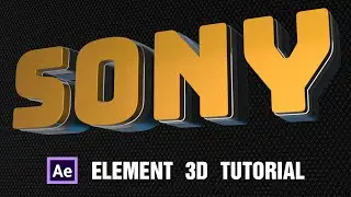 Simple Text animation Tutorial in Element 3D | After Effects