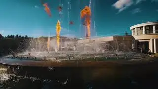 Поющий фонтан с огнем в Кисловодске - Edvin Marton - Tosca Fantasy. RGB Video
