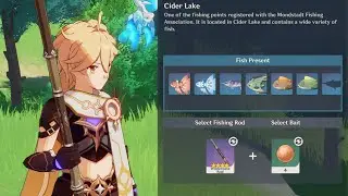All of Mondstadt Fishing Spots Guide!!
