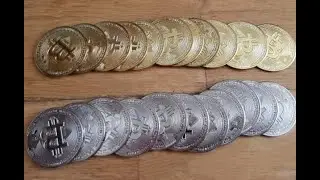 Коллекционная монета Биткоин на Алиэкспресс