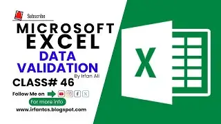 MS Excel - Data Validation | How to Use Data Validation Command in Excel | 