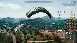 GeForce GTX 750 ti -- AMD Ryzen 5 3600 -- PUBG FPS Test