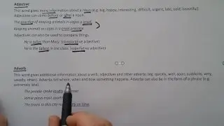 Adjectives & adverbs