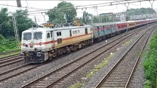 Fresh Looking Ajni Wap7 Pulling 22160 Chennai Mumbai Express