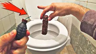 ЧТО ЕСЛИ ВЗОРВАТЬ КАКАШКУ ПЕТАРДОЙ, ЧТОБЫ ВЫЖИТЬ! ЭКСПЕРИМЕНТ!