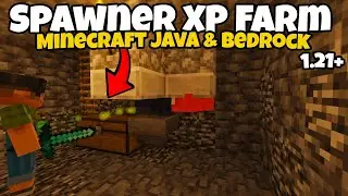 Minecraft Best & Easiest Spawner XP Farm 1.21+Tutorial | Minecraft Zombie Farm Java & Bedrock