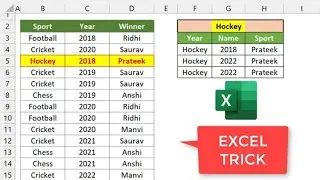 Excel Superb Trick