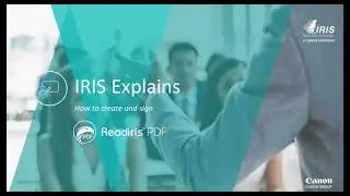 Readiris PDF - How to create and sign a PDF