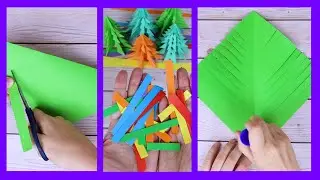 ❄Поделки на Новый год своими руками ❄Ёлка из бумаги своими руками❄Как сделать поделку ёлочку