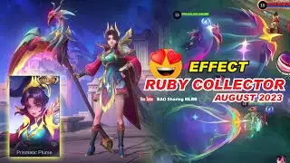 RUBY COLLECTOR Skin Effect (Prismatic Plume) Release on August 2023 MLBB Gameplay
