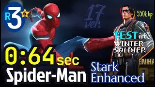 6* Spider-Man Stark Enhanced 3-Rank 64 sec No boost | Test in ROL #mcoc