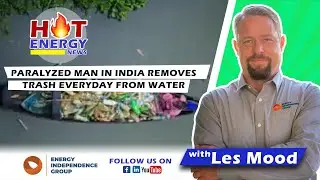 Paralyzed man in India removestrash everyday from water