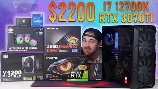 $2200 12700K + RTX 3070Ti Gaming PC Build With 1080p, 1440p & 4K Benchmarks