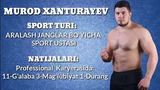 Murod Xonturayev - Biografiyasi. Мурод Хонтураев-Биографияси
