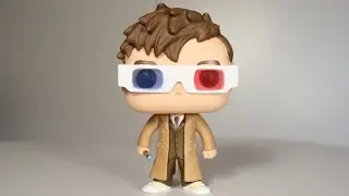 Doctor Who TENTH DOCTOR with 3D GLASSES Funko Pop review