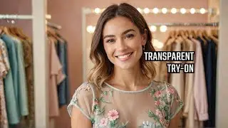 [4K] Transparent Try On Haul | Get Ready With Candy (2025) Floral Sheer Tops Try-On Haul With Maria