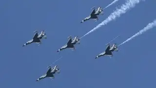 USAF Thunderbirds F-16s | Milwaukee Air & Water Show 2024