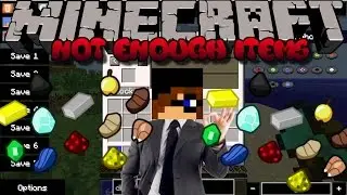 Minecraft Mod Showcase: NOT ENOUGH ITEMS (Cheat in items and learn how to craft!)