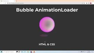 How To Create Bubble Animation With HTML & CSS | Amin Coding