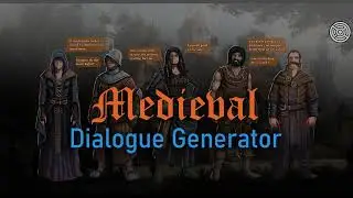 DiaGen - AI Medieval Dialogue Generator tool for Unity (tutorial and demo)