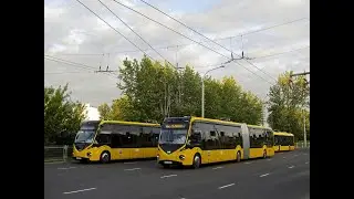 Поездка на электробусе БКМ-Е433 гос.№ АС 3699-7 марш.63