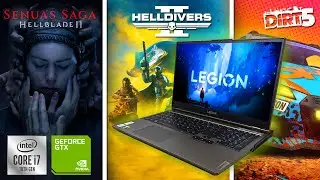 Тест Hellblade 2, Helldivers 2 - Lenovo Legion 5 GTX 1660Ti + i7 10750H (15IMH05H) FPS TEST