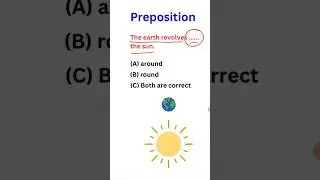 Difference between round and around / Prepositions / #shorts