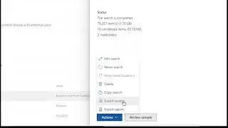 Use content search to export mailbox to a pst file